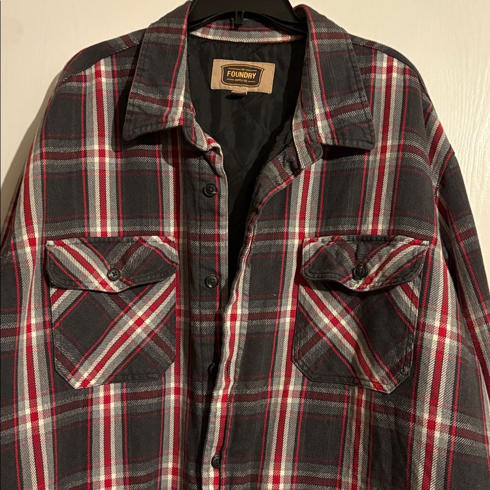 The Foundry Supply Co Flannel Jacket 4XL